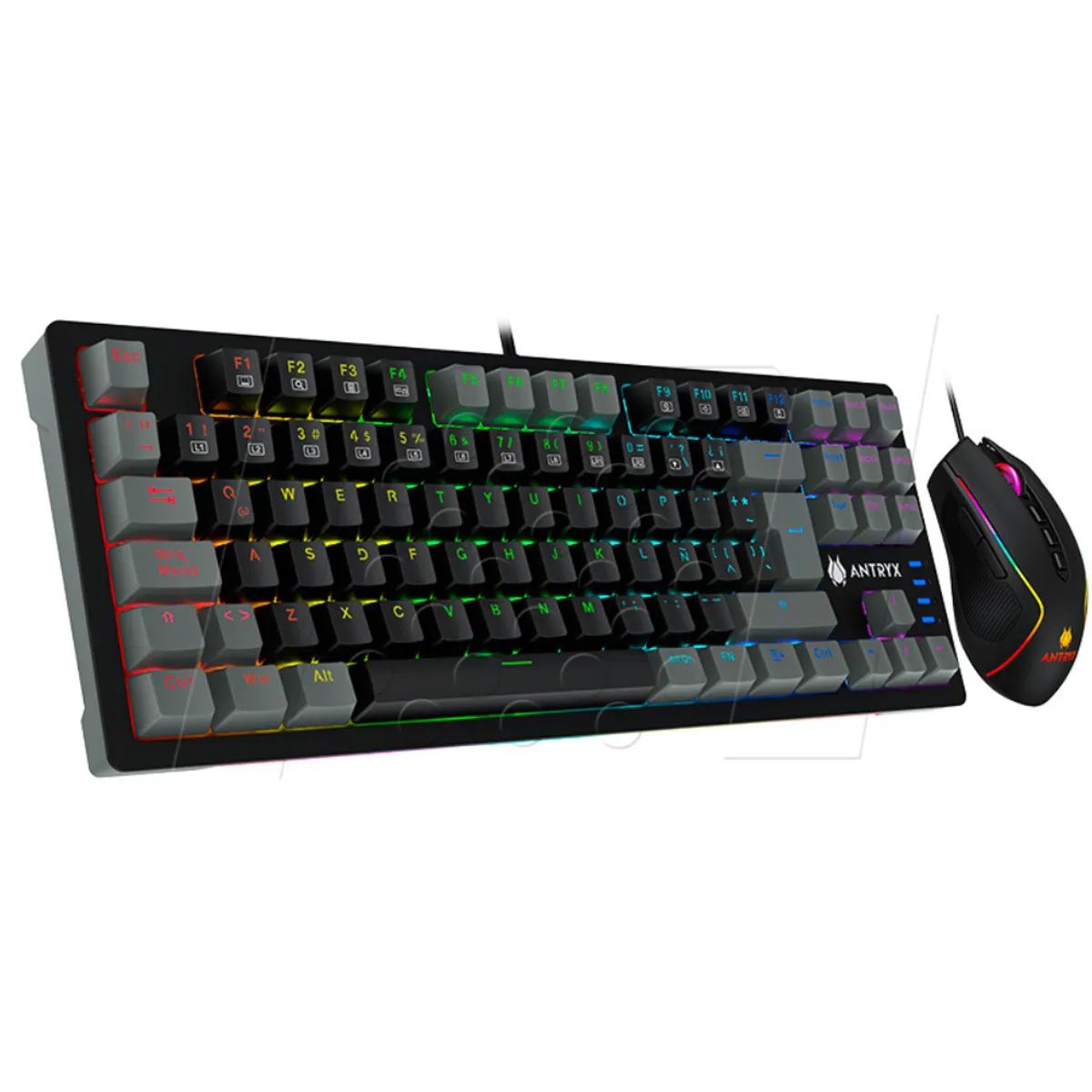 ANTRYX | KIT GAMING ANTRYX GC-5500 TECLADO MECANICO + MOUSE SWITCH BLUE
