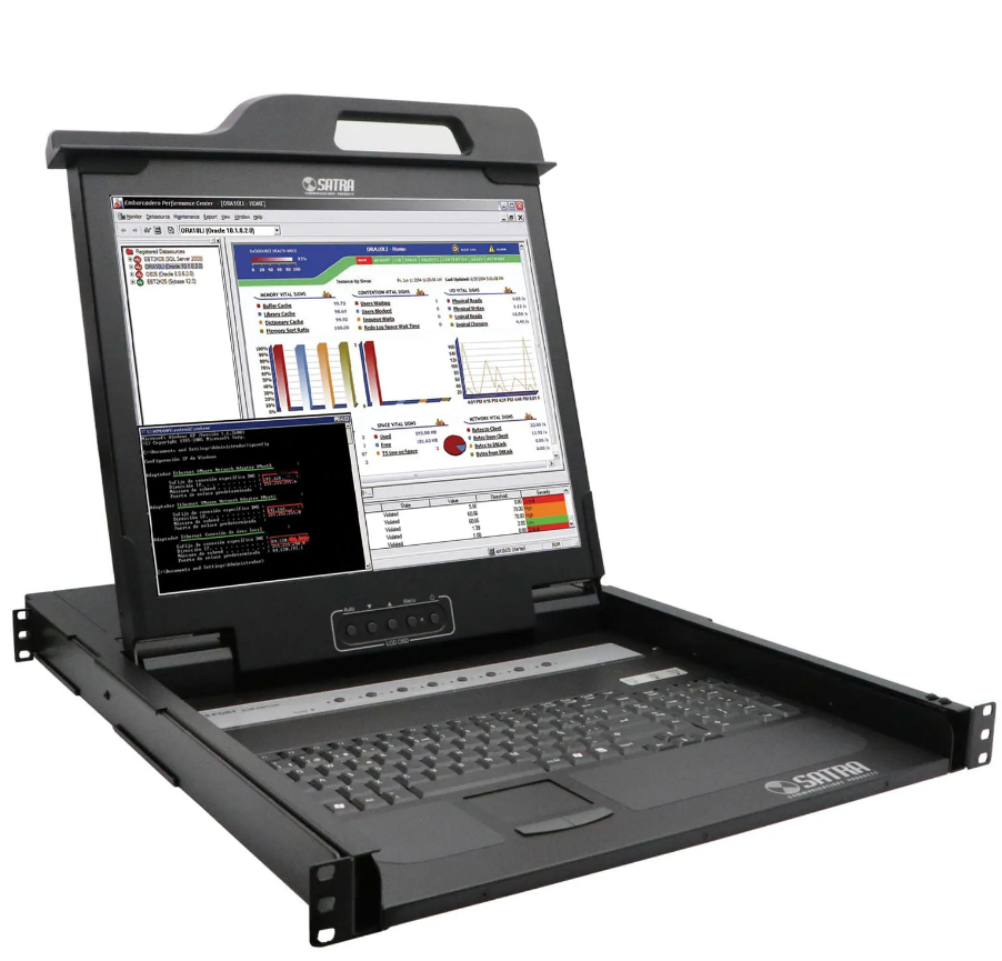 KVM 8 PUERTOS LCD 17" SATRA