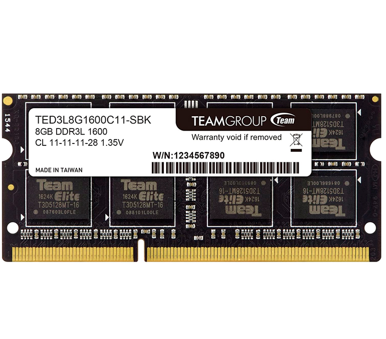 Memoria TeamGroup, 8GB, DDR3L, SODIMM, 1600MHz, CL11-11-11-28, 1.35V