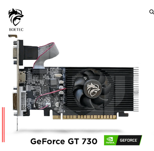 TARJETA DE VIDEO BOETEC NVIDIA GEFORCE GT 730 4GB DDR3, 128 BIT