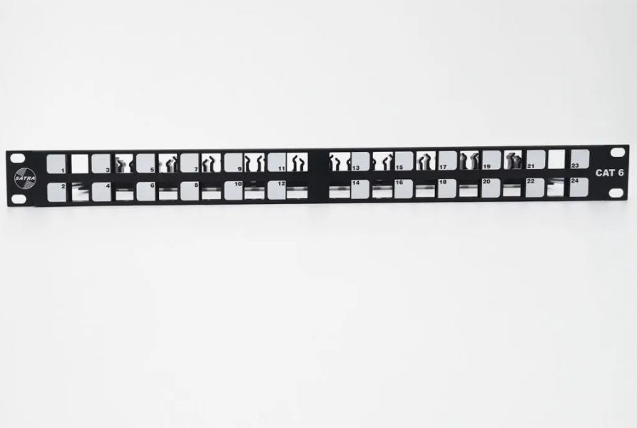 Patch Panel Categoría 6 Angular 24 Puertos Descargado