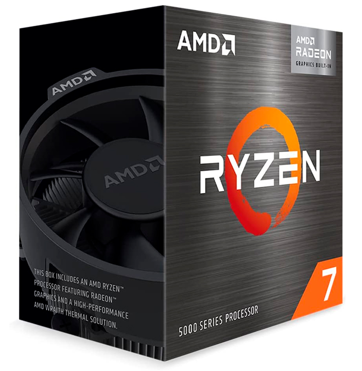 Procesador AMD Ryzen 7 5700G, 3.80 / 4.60GHz, 16MB L3, 8-Core, AM4, 7nm, 65W.